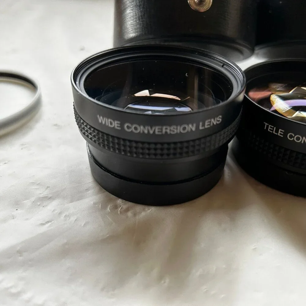 2 Panasonic camera lenses Wide Conversion Lens and Tele conversion lens